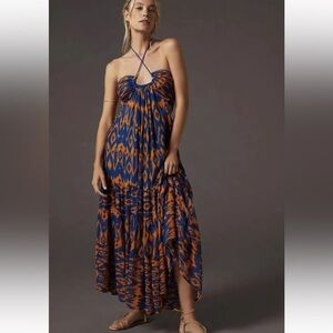 Anthropologie Verb by Pallavi Singhee Cut-Out Midi Dress Size Small -